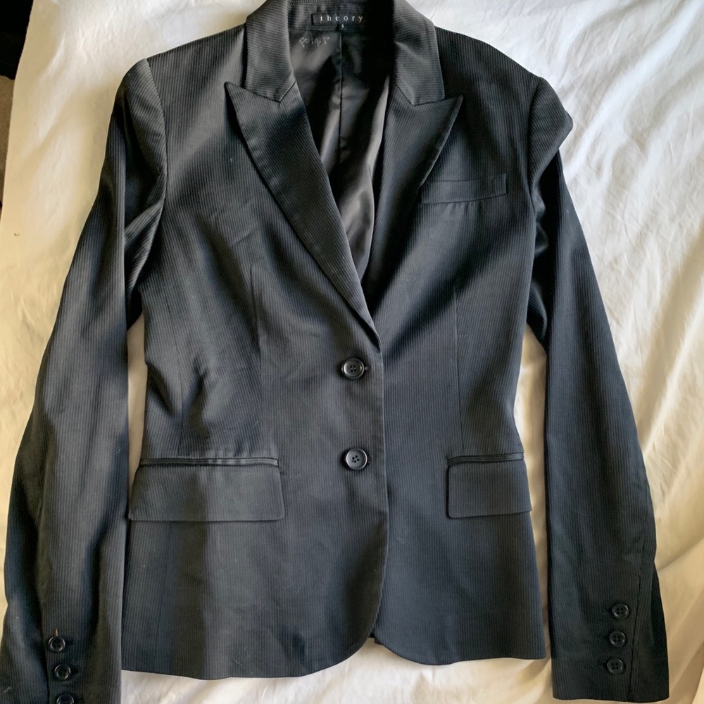 Theory |Black Lined Blazer | 6